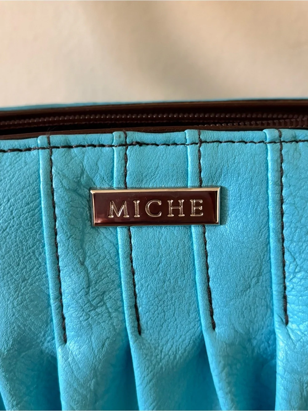 Miche turquoise satchel